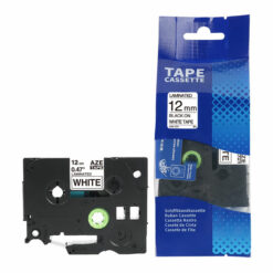 TZE-231 Compatible P-Touch Black on White Laminated Tape for Brother