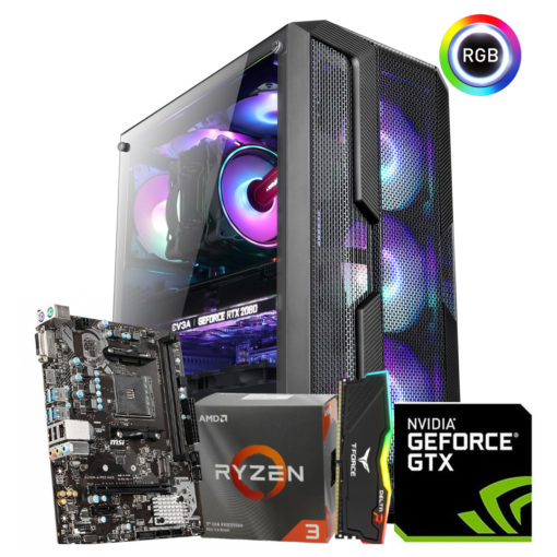 AMD RYZEN 3 3100 | GTX 1650 | 8GB RAM – Custom Gaming Desktop