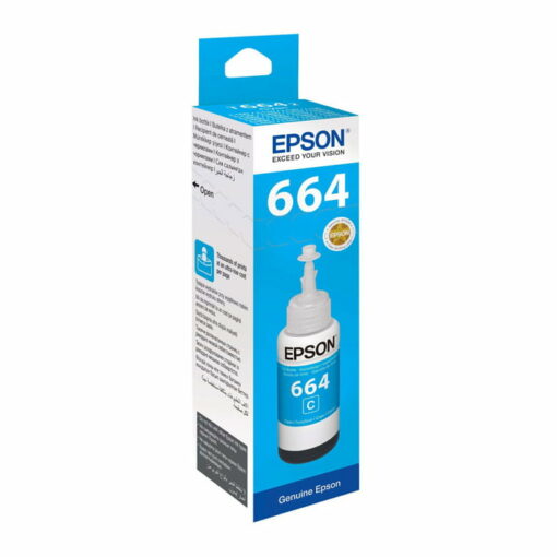 Epson T6642 Cyan Original Ink Bottle Cartridge (C13T664240) 70ml