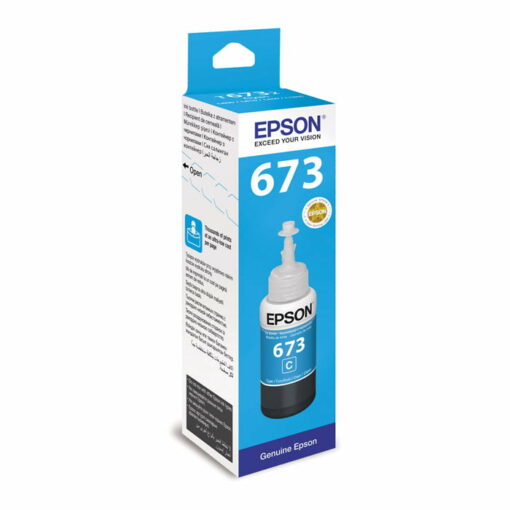 Epson T6732 Cyan Original Ink Bottle Cartridge (C13T67324A) 70ml