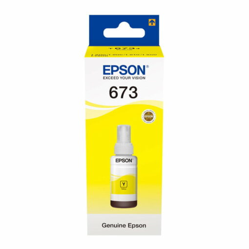 Epson T6734 Yellow Original Ink Bottle Cartridge (C13T67344A) 70ml