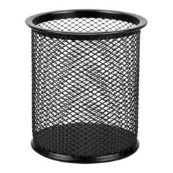 Wire Mesh Pen Cup Black for Office