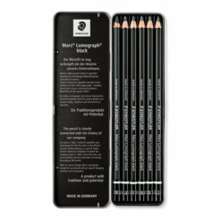 Staedtler Original Mars Lumograph Black, Carbon Blend, Professional Art Pencils, (100B G6)