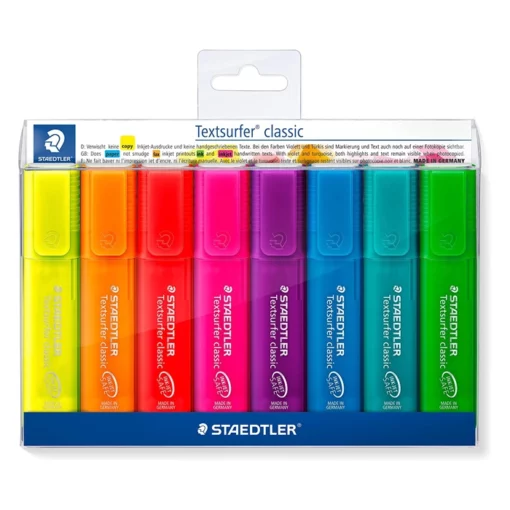 Staedtler Original Wallet Containing Textsurfer Classic in Assorted Colors 8 Pack